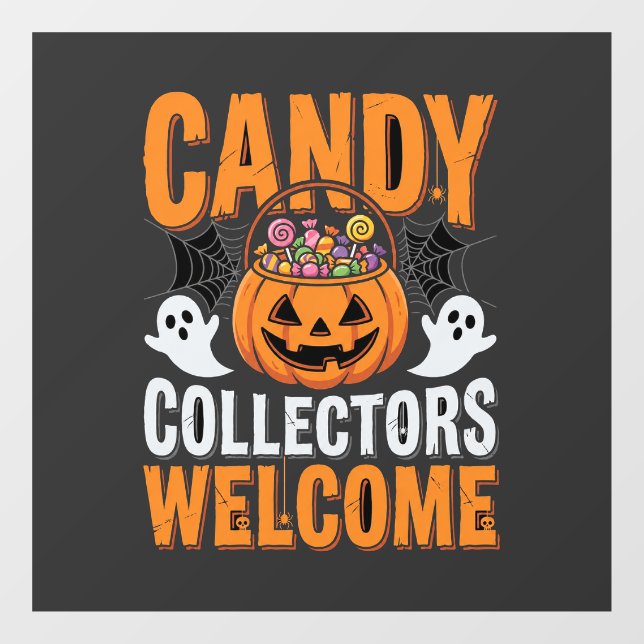 Colourful Dancing Skeletons Halloween Party Window Cling (Sheet)