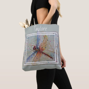 Colourful Daring Dragonfly Tote Bag