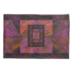 Colourful Dark Galaxy Of Blocks Artwork Pillowcase