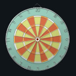 Colourful Dart Board in Aqua and Orange<br><div class="desc">Dart board in cool colours instead of the usual red and black (or a photo where you can't see the targets). This is great for the game room or a teens bedroom. Colours range from crazy to subdued so you are sure to find the right fit. This dart board is...</div>