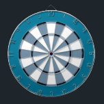 Colourful Dart Board in Blue<br><div class="desc">Dart board in cool colours instead of the usual red and black (or a photo where you can't see the targets). This is great for the game room or a teens bedroom. Colours range from crazy to subdued so you are sure to find the right fit. This dart board is...</div>