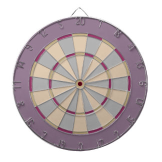 Colourful Dart Board in Mauve Neutrals