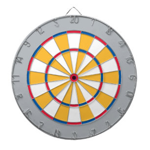 Colourful Dart Board in Pittsburgh colours