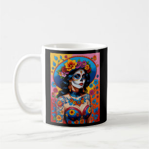 Colourful Day of the Dead Beauty Tee Coffee Mug