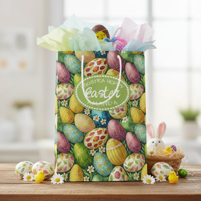 Colourful Decorated Easter Eggs ID1012 Medium Gift Bag (Creator Uploaded)