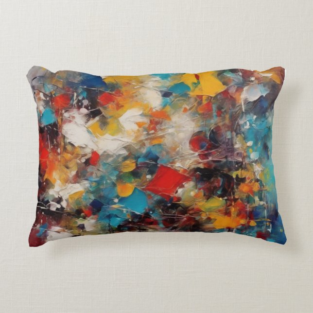 Colourful  decorative cushion (Front)