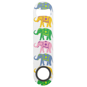 Colourful Decorative Elephants Pattern