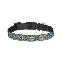 Colourful Decorative Floral Pattern Dog Collar