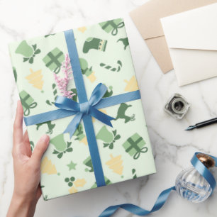 Colourful Decorative Radiant Whimsical Baby Boy Ba Wrapping Paper
