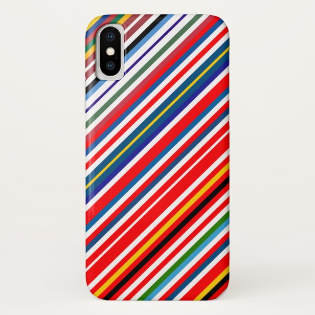 Colourful decorative stripes Case-Mate iPhone case (Back)