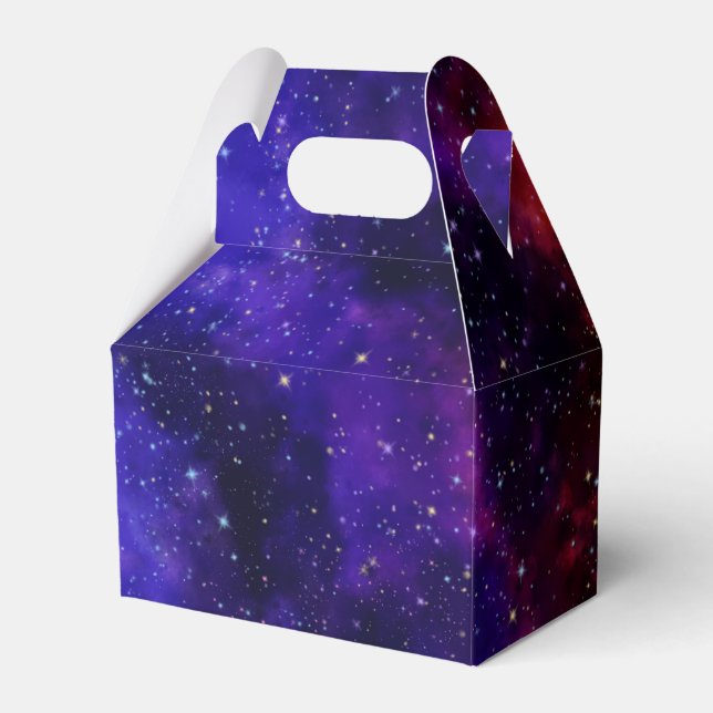 Colourful Deep Galaxy  Favour Box (Front Side)