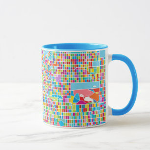 Colourful Denver Map Mug
