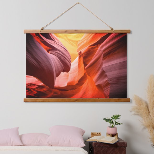 Colourful Desert Slot Canyon, Vs 2 Hanging Tapestry (Bedroom)