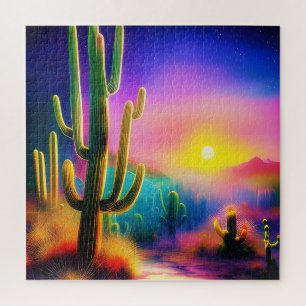 Colourful desert sunset  jigsaw puzzle