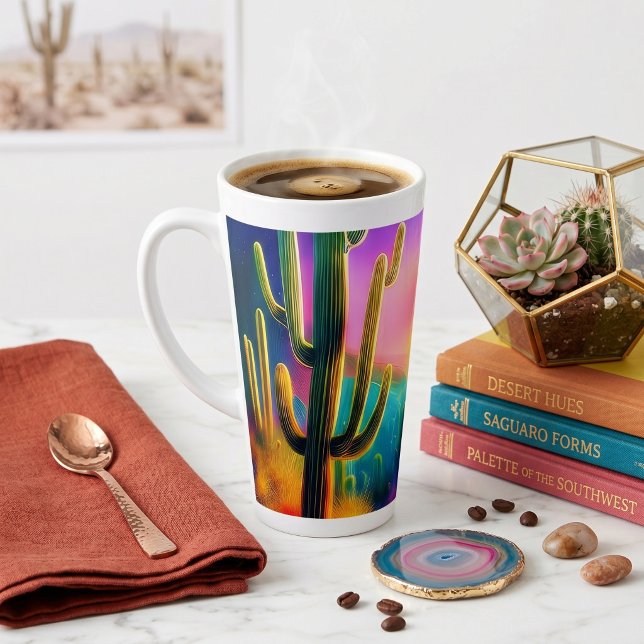 Colourful desert sunset  latte mug (Creator Uploaded)