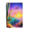Colourful desert sunset monogram