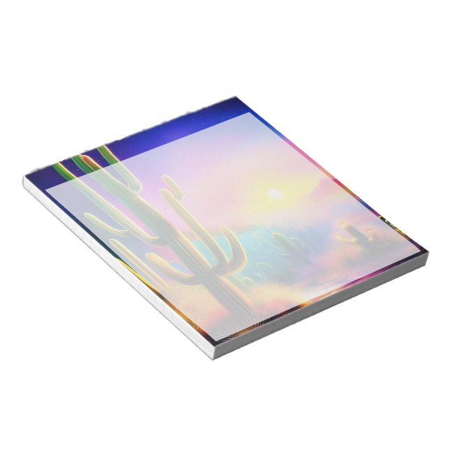 Colourful desert sunset  notepad (Angled)