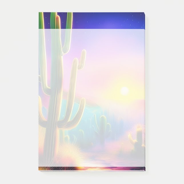 Colourful desert sunset  post-it notes (Front)