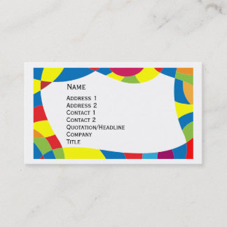 Colourful Design Business Card