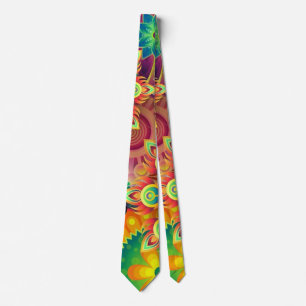 Colourful Design Butterflies not included Tie