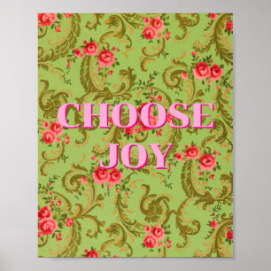 Colourful design, Choose Joy Poster