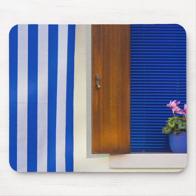 Colourful design contrast on residence mouse mat (Front)