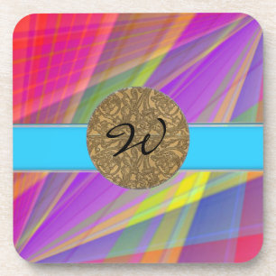 Colourful Design Cork Coasters Template