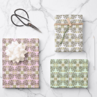 Colourful Design Customisable Background  Wrapping Paper Sheet