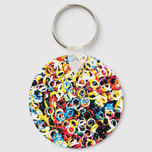 Colourful design key ring