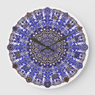 colourful design mandala in Moroccan Large Clock