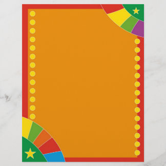 Colourful design with dots and stars