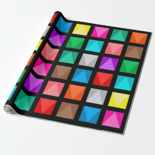 Colourful design wrapping paper
