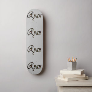 Colourful Designed Ryan Name, Skateboard