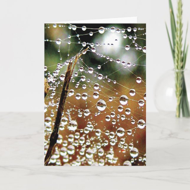 Colourful Dew Drop Cascade Down Card (Front)