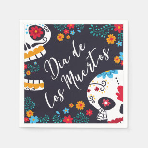 Colourful Dia de los Muertos   Napkin
