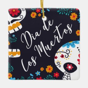 Colourful Dia de los Muertos   Ornament