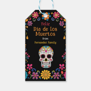 💀🎉 Colourful Día de Muertos Party Gift Tags