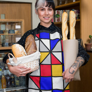 Colourful Diagonal Squares Apron