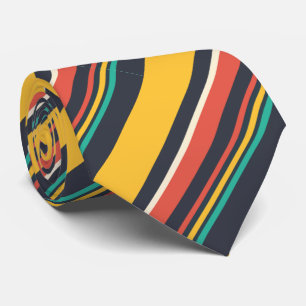 Colourful Diagonal Stripes Pattern Tie