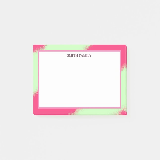 Colourful Diagonal Stripes Retro Post-it Notes (Front)