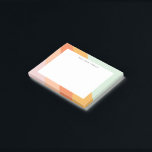 Colourful Diagonal Stripes Retro Sweet Candy Paste Post-it Notes<br><div class="desc">A fun retro geometric diagonal stripes graphic design in a cute colour palette of orange,  yellow,  peach,  coral,  pastel pink and mint green,  personalised with name or wording of your choosing.</div>