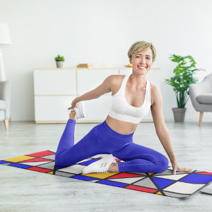 colourful diagonal yoga mat