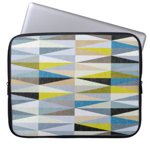 Colourful Diamond Floor Tiles Texture Laptop Sleeve