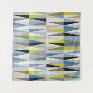 Colourful Diamond Floor Tiles Texture Tapestry