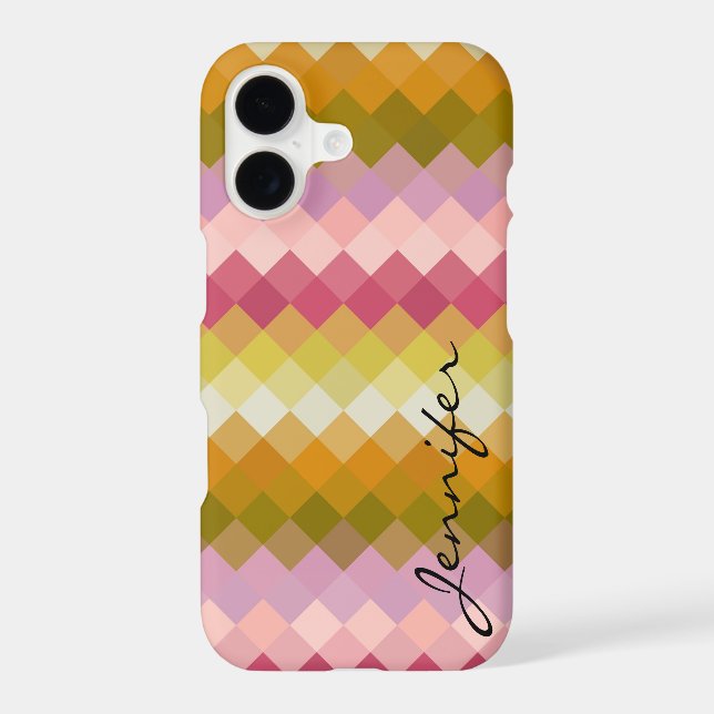 Colourful Diamond Geometric Pattern #18 (Back)