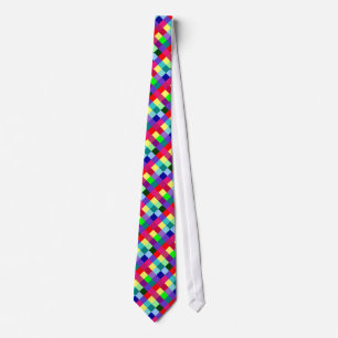 Colourful Diamond Pattern Tie