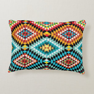 Colourful Diamonds Decorative Cushion