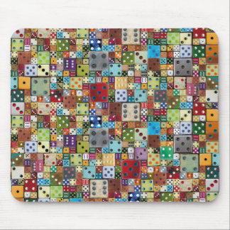 Colourful Dice Mouse Mat