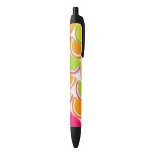 Colourful Different Jelly Candy Black Ink Pen
