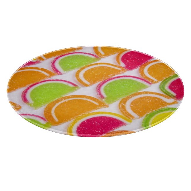 Colourful Different Jelly Candy Cutting Board (Corner)